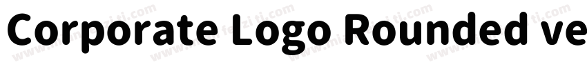 Corporate Logo Rounded ver2 Bd字体转换